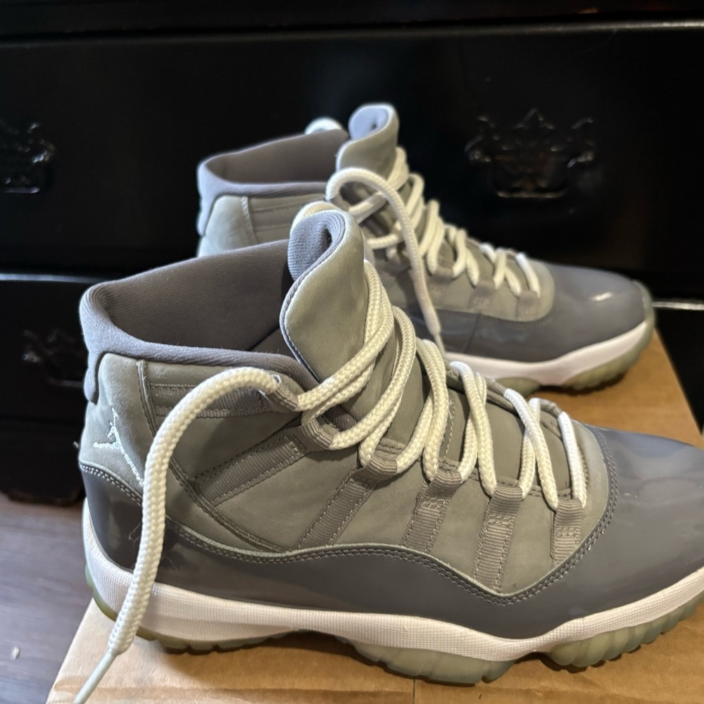 Jordan Gray and White Sneakers - Picture 6 of 6